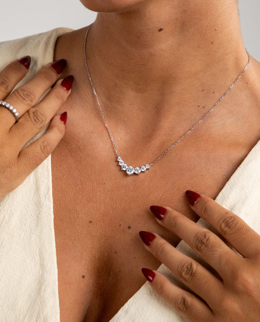 5 carat 7 gem necklace